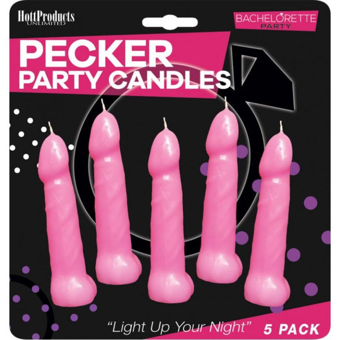 Pecker Party Pink Candles (5)