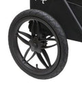 Petique Breeze Pet Jogger Stroller Replacement Rear Wheel-Pet Strollers-Petique- Silver Circle Pets