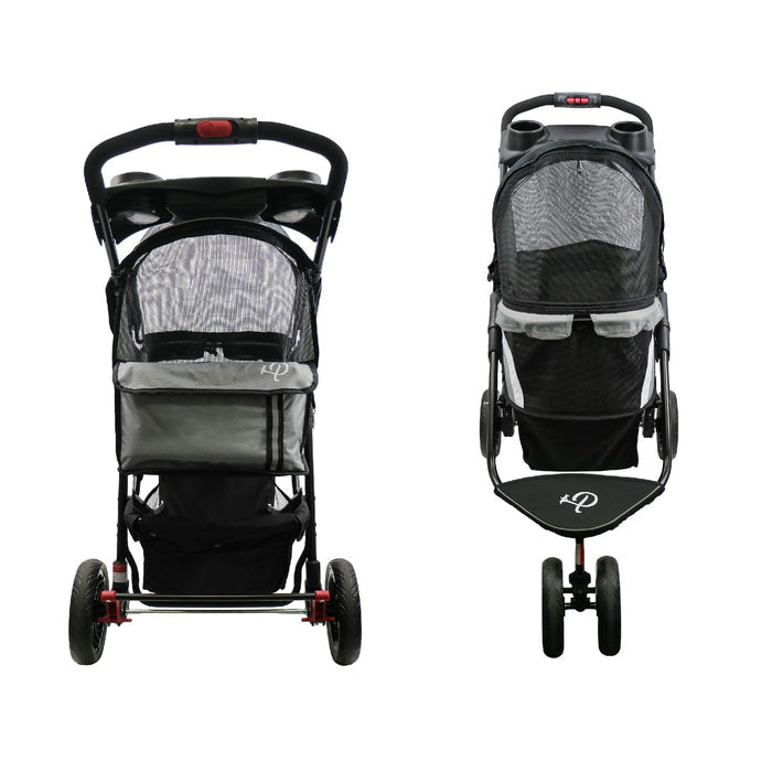 Petique Revolutionary Pet Stroller-Pet Strollers-Petique- Silver Circle Pets