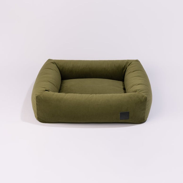 PillowVilla Dog Bed DREAM Velvet-Dog Bed-PillowVilla- Silver Circle Pets