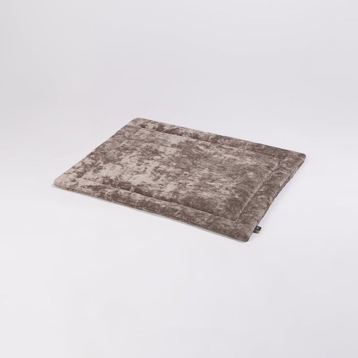 PillowVilla Luxury Dog Bed LOUNGE Travel Mat-Dog Bed-PillowVilla- Silver Circle Pets