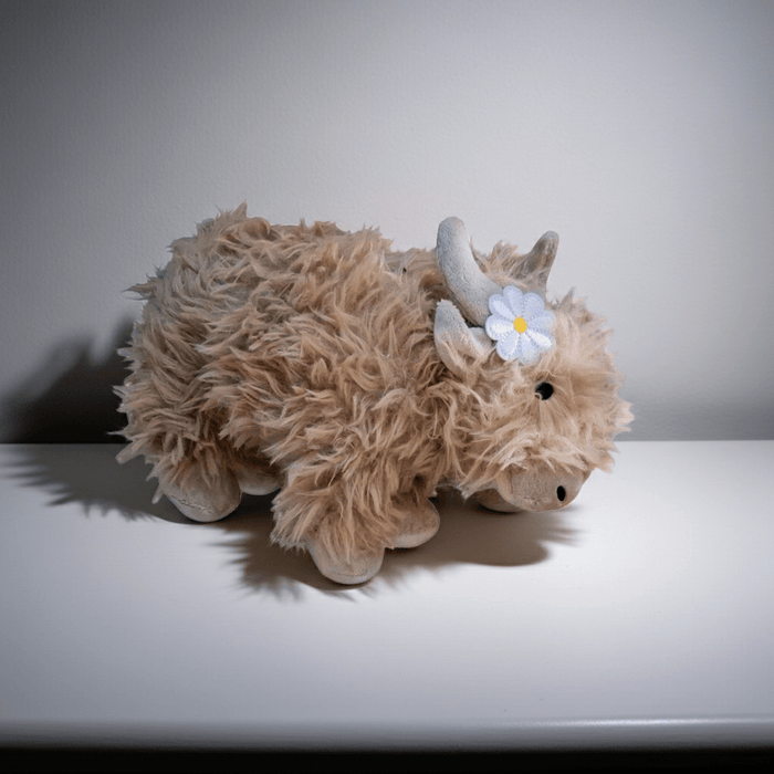 Plush Highland Cow Squeaky Toy for Dogs | Pilgrim Pets - Pilgrim Pet Supplies