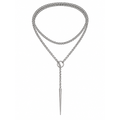PUNK-O-RING Double-Wrap Slip Chain - Silver