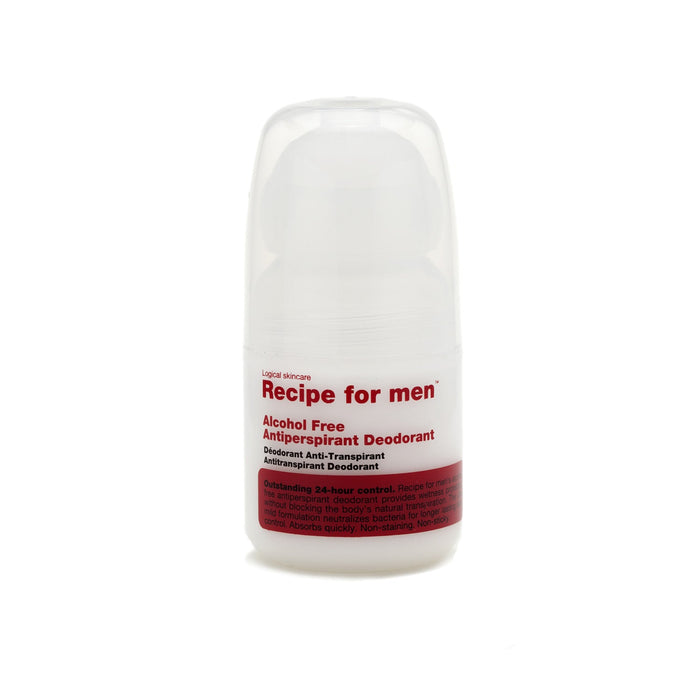 Recipe For Men Alcohol Free Antiperspirant Deodorant (60ml) Deodorants & Antiperspirants Recipe For Men