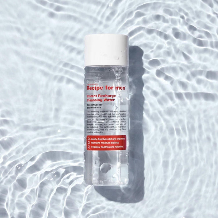 Recipe For Men Instant Recharge Cleansing Water (100ml) Cleansers Recipe For Men