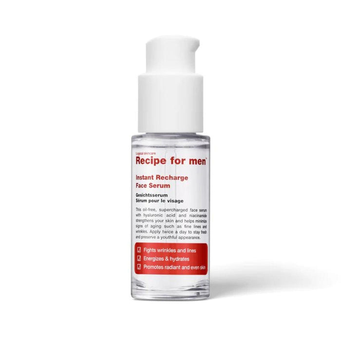 Recipe For Men Instant Recharge Face Serum (30ml) Serums Recipe For Men