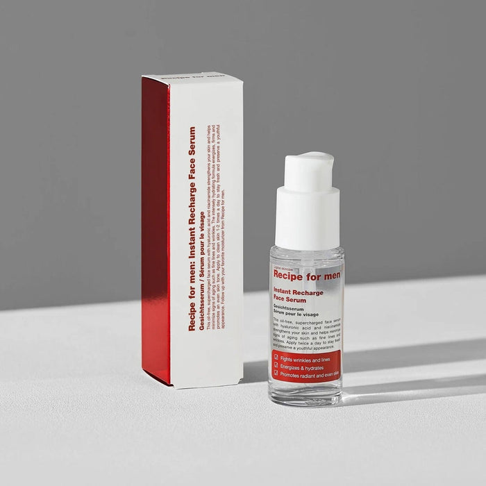 Recipe For Men Instant Recharge Face Serum (30ml) Serums Recipe For Men