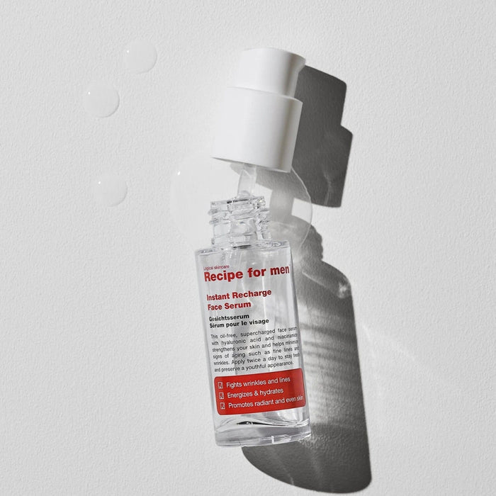 Recipe For Men Instant Recharge Face Serum (30ml) Serums Recipe For Men