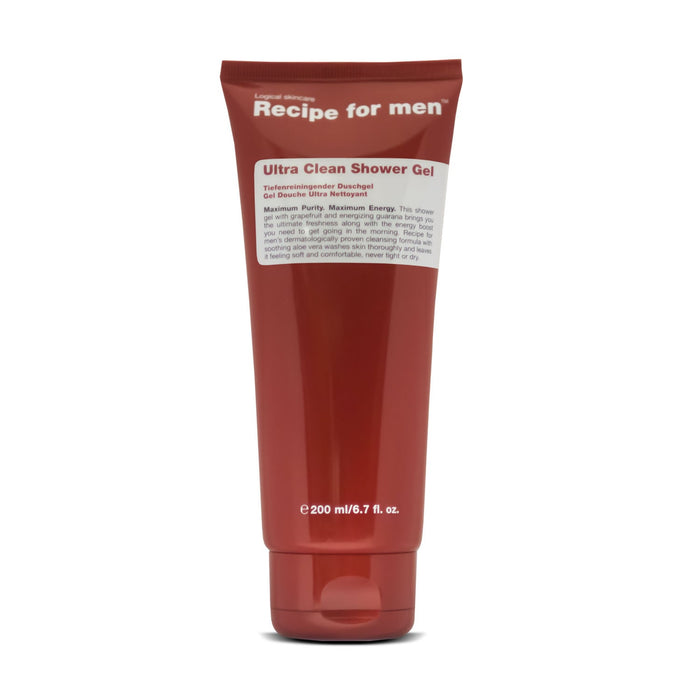 Recipe For Men Ultra Clean Shower Gel (200ml) Shower Gels & Washes Recipe For Men