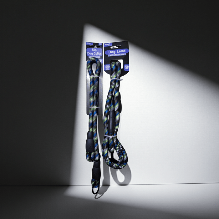 Reflective Rope Slip Collar and Lead Set | Pilgrim Pets - Pilgrim Pet Supplies