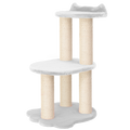 Relaxation - 2-Level Cat Tree - White Faux Fur