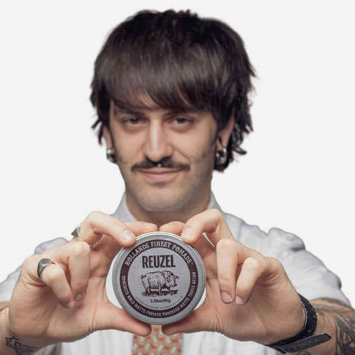 Reuzel Concrete Hold Matte Pomade (113g) Clays Reuzel