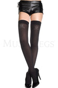 Rhinestone Skull Thigh High