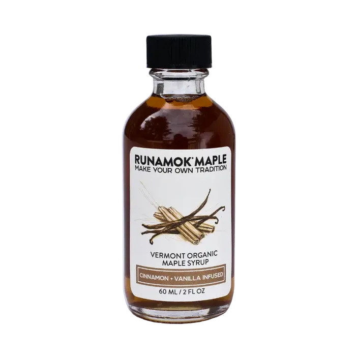 Runamok Cinnamon Vanilla Maple Syrup 60 ml glass bottle