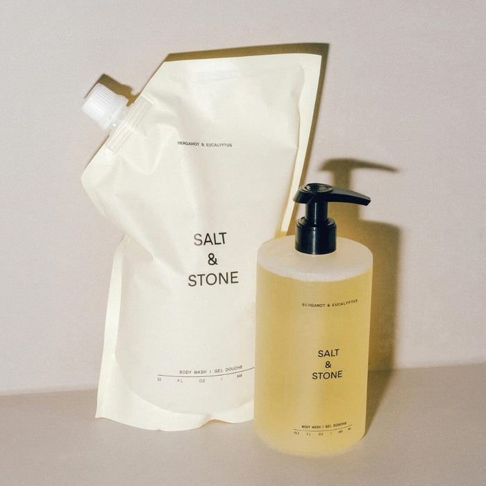 Salt & Stone Antioxidant Body Wash - Bergamot & Eucalyptus (Size Options) Shower Gels & Washes Salt & Stone