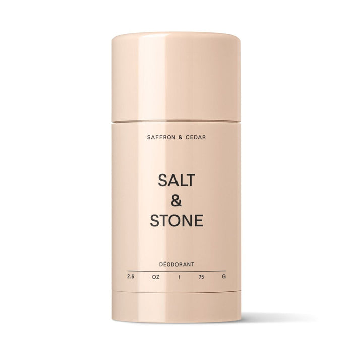 Salt & Stone Extra Strength Natural Deodorant - Saffron & Cedar (75g) Deodorants & Antiperspirants Salt & Stone