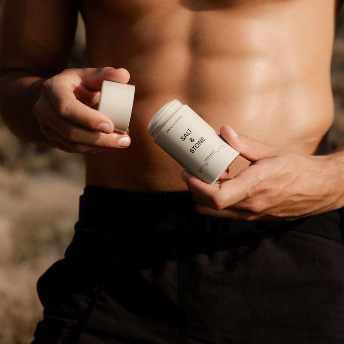 Salt & Stone Deodorant Gel For Sensitive Skin - Santal & Vetiver (75g) Deodorants & Antiperspirants Salt & Stone