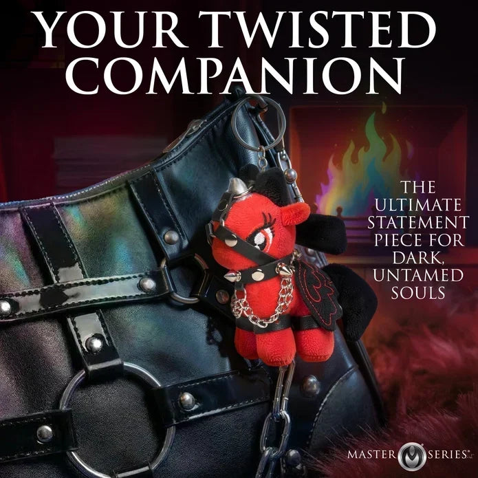 Scarlett Chainheart Bondage Pony Keychain