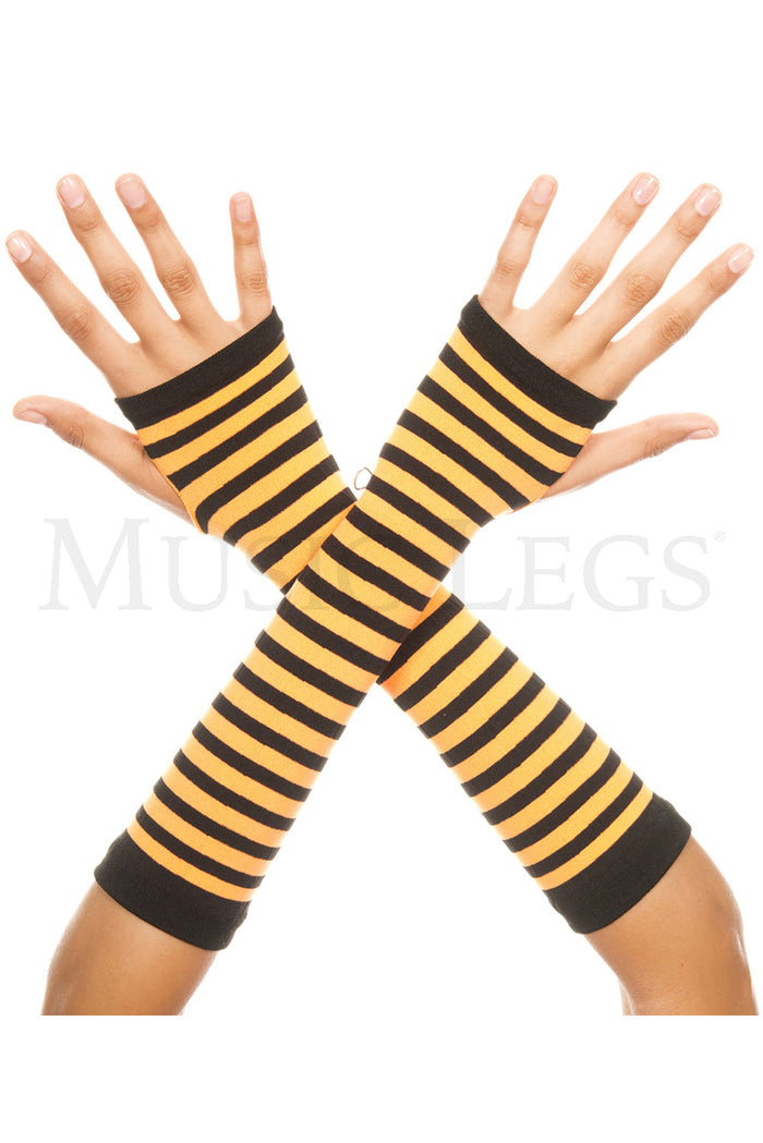 Striped Arm Warmers