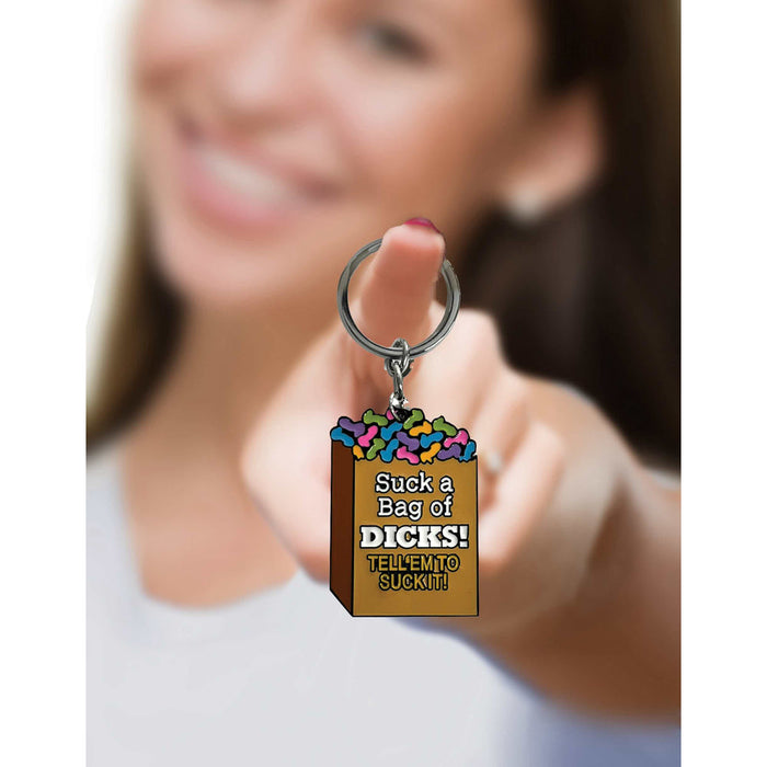 Suck A Bag of Dicks Keychain