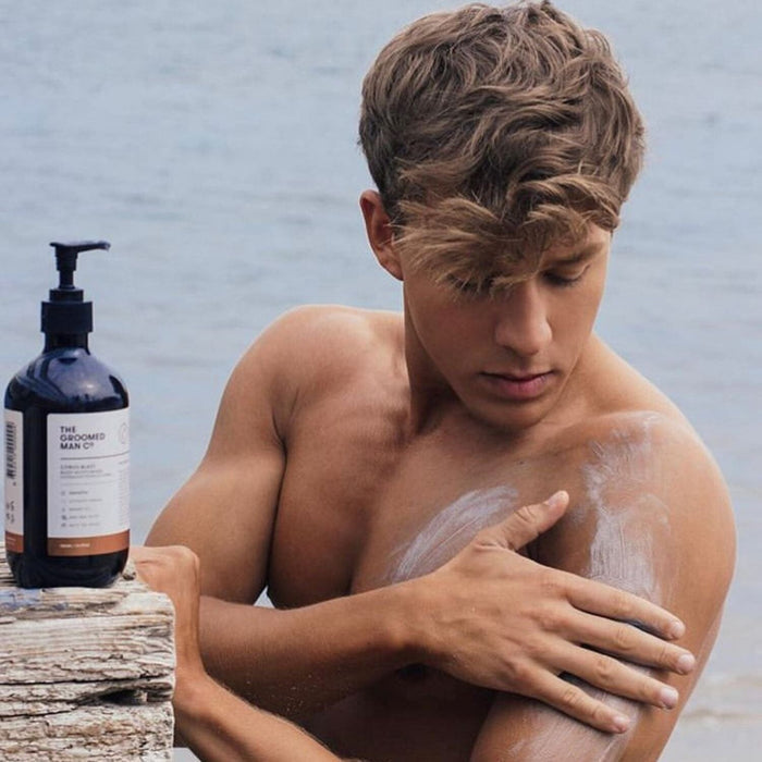 The Groomed Man Co Citrus Blast Body Wash and Moisturizer Kit Shower Gels & Washes The Groomed Man Co.