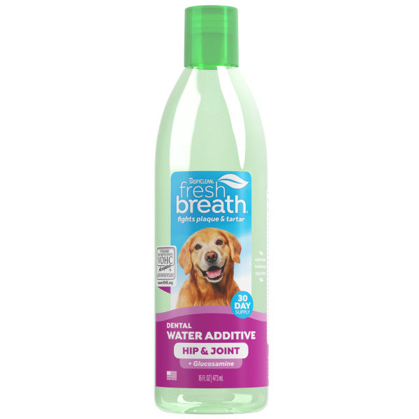 TropiClean Hip & Joint for Dogs Fresh Breath Dental Health Solution Plus