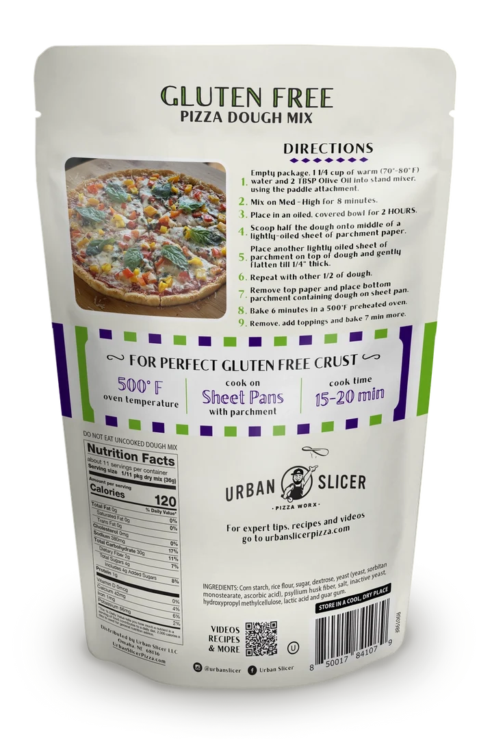 Urban Slicer Gluten Free Pizza Dough
