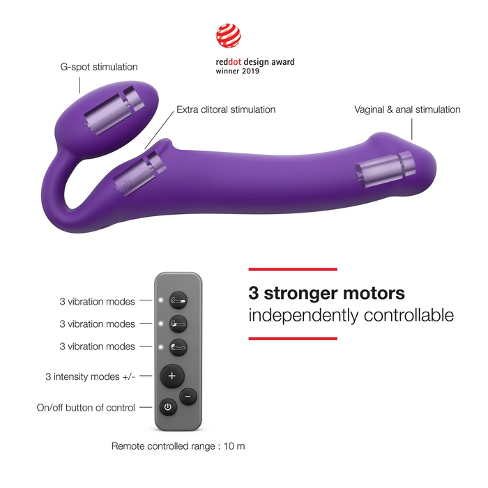Vibrating Bendable Strap-On